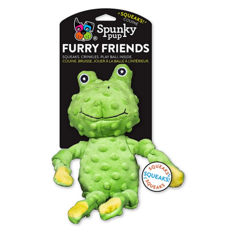 Spunky Pup Furry Frog