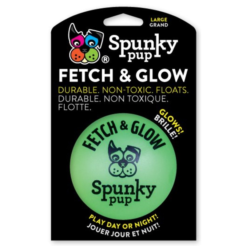 Spunky Pup Large Fetch and Glow Ball