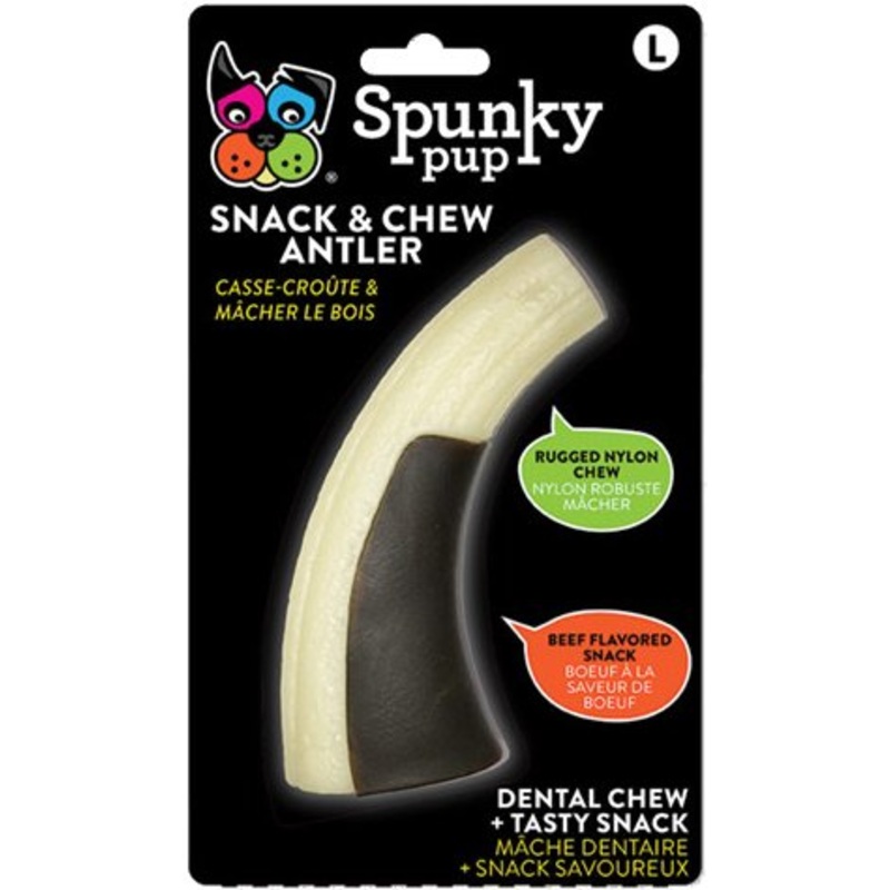 Spunky Pup Snack and Chew Antler - Large