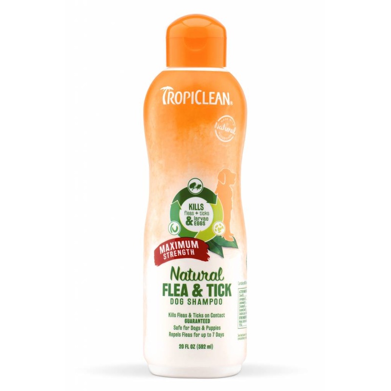Tropiclean Natural Flea and Tick Shampoo 20 oz.
