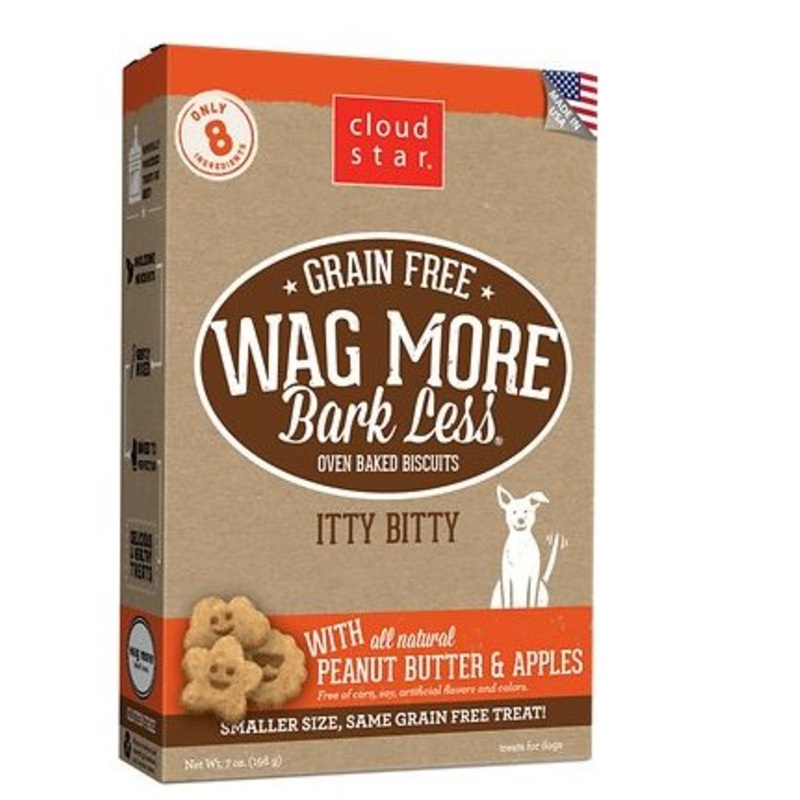 WMBL Grain Free Bitty Dog Treats w/ Peanut Butter and Apples 7 oz.