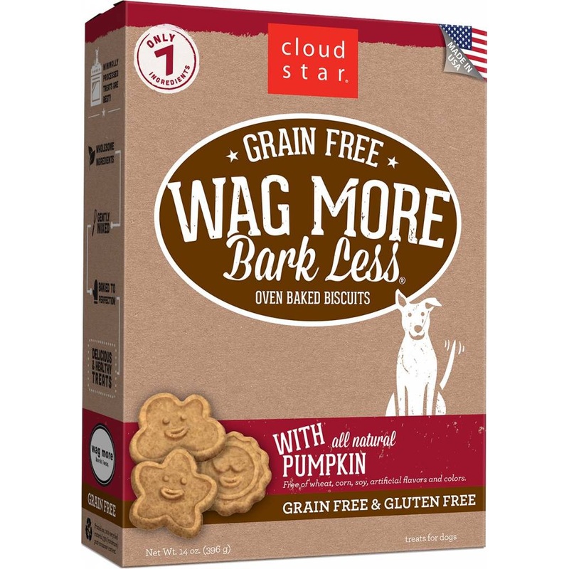 WMBL Grain Free Oven Baked Dog Treats w/ Pumpkin 14 oz.