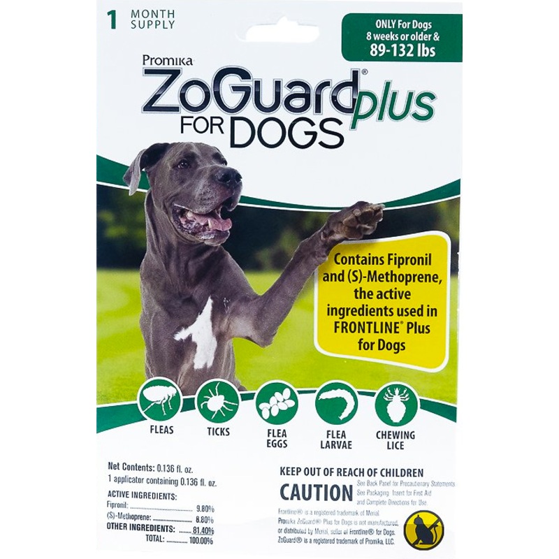 Zoguard Plus for Dogs 89-132 lb. - 1 pack