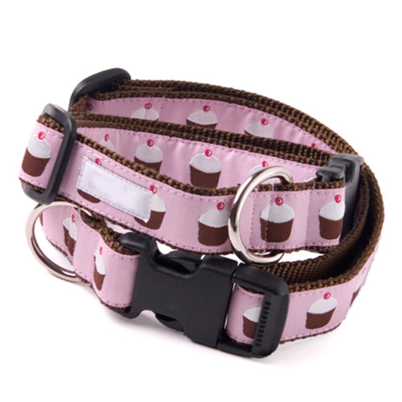 Bella Bean Pink Cupcakes Collar & Lead