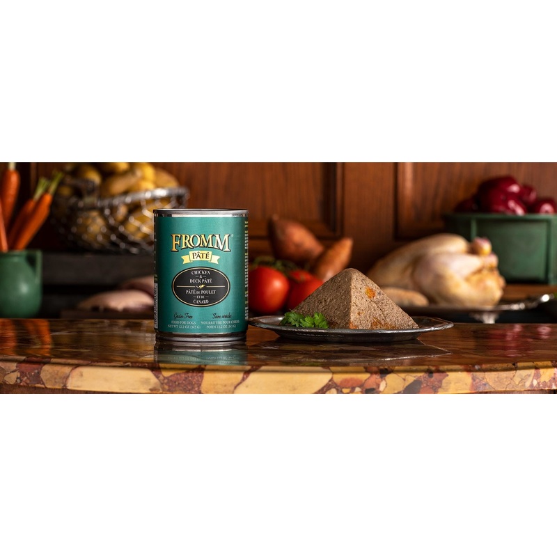 Fromm Gold Chicken and Duck Pate Canned Dog Food 12 oz.