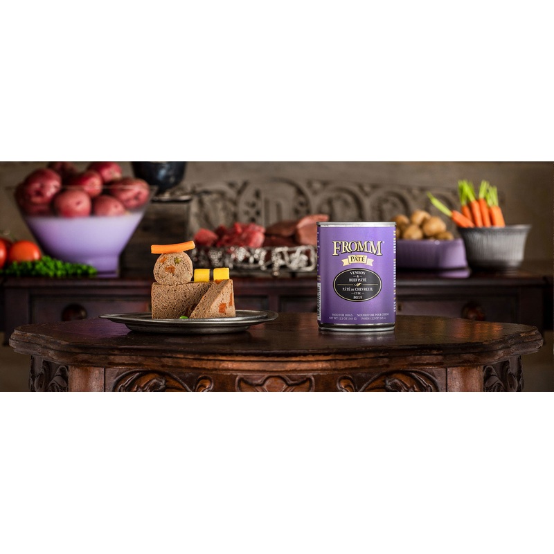 Fromm Gold Venison and Beef Pate Canned Dog Food 12 oz.