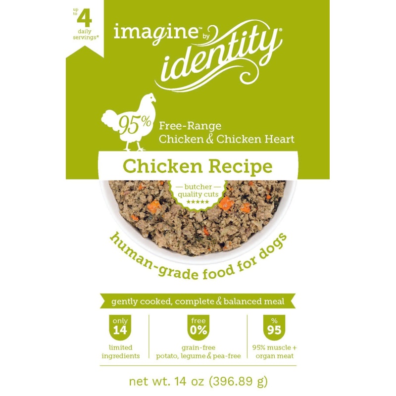 Identity Gently Cooked Frozen Chicken Dog Food 14 Oz