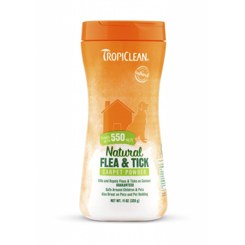 Tropiclean Natural Flea and Tick Carpet/Pet Powder 11 oz.
