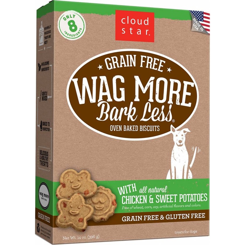 WMBL Grain Free Oven Baked Dog Treats w/ Chicken and Sweet Potato 14 oz.