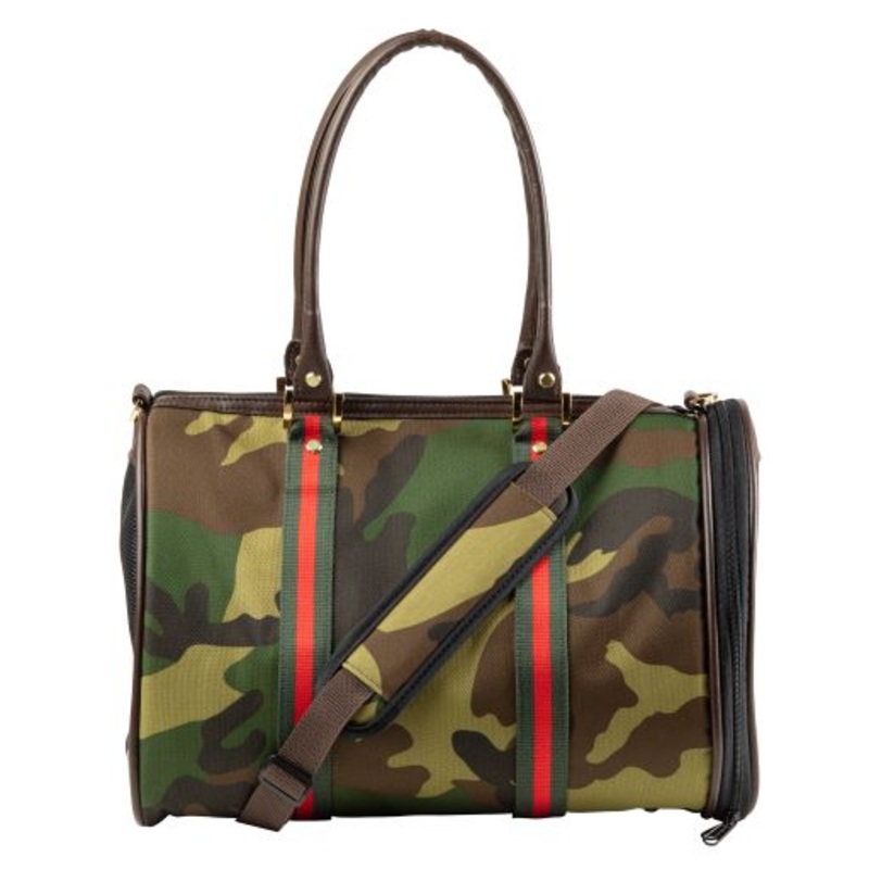 Camo with Stripe Duffel Bag