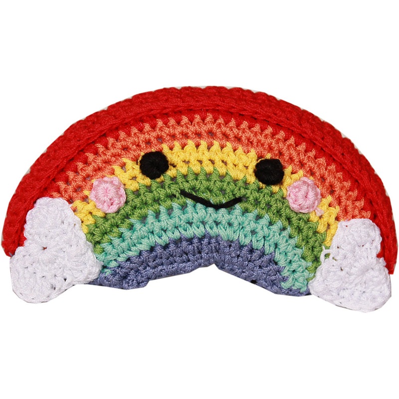 Happy Rainbow Knit Toy