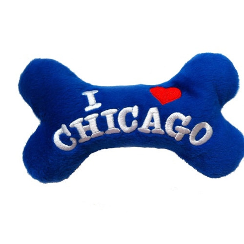 I Love Chicago Bone Toy