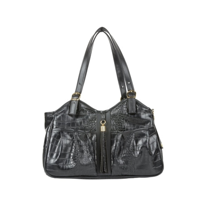 Petote Metro Bag Couture Collection - Black Croco