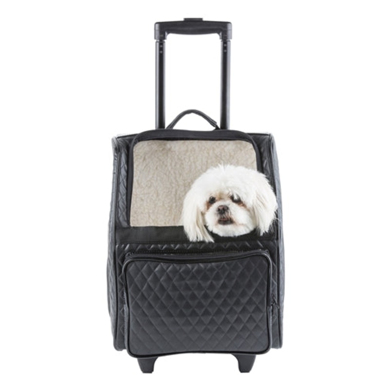Petote Traveler Bag: Rio Couture Collection - Black Quilted