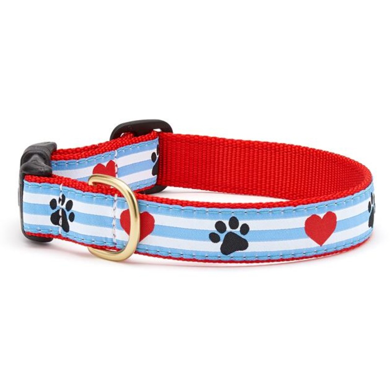 Up Country Pawprint Stripe Collar