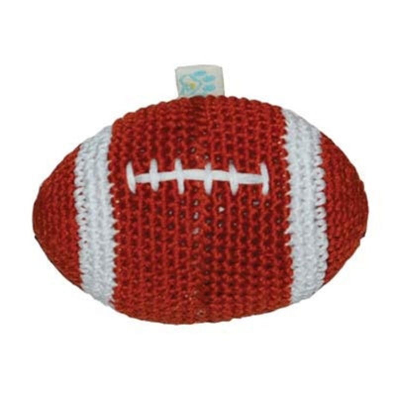 Brown Football Knit Squeaker
