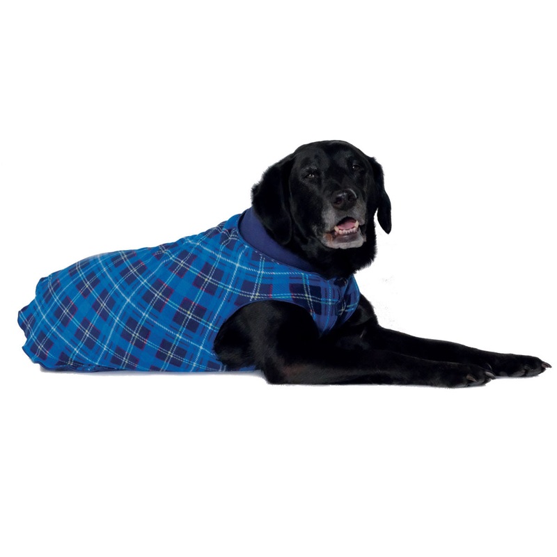 Duluth Double Fleece - Blue Plaid w/ Navy Reverse