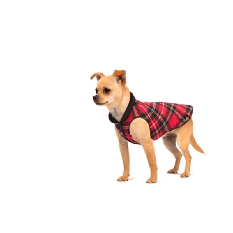Duluth Double Fleece - Red Tartan w/ Black Reverse
