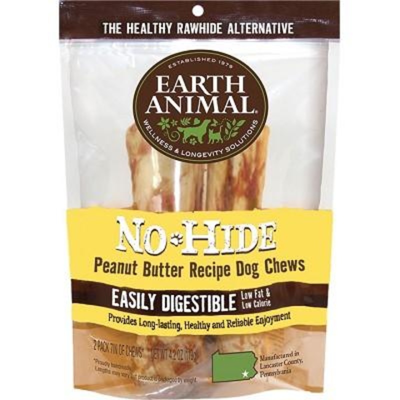 No Hide Peanut Butter Chew 4" Two Pack