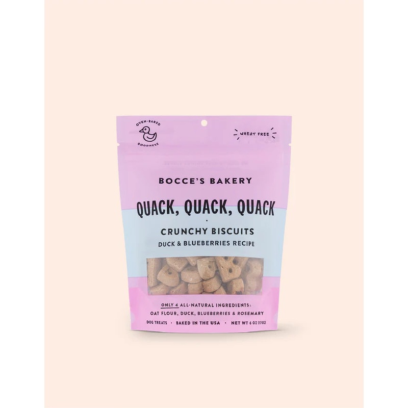 Bocce's Quack, Quack, Quack Dog Biscuits