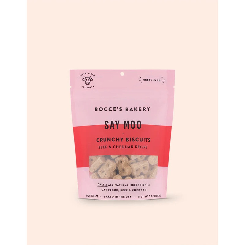 Bocce's Say Moo Dog Biscuits