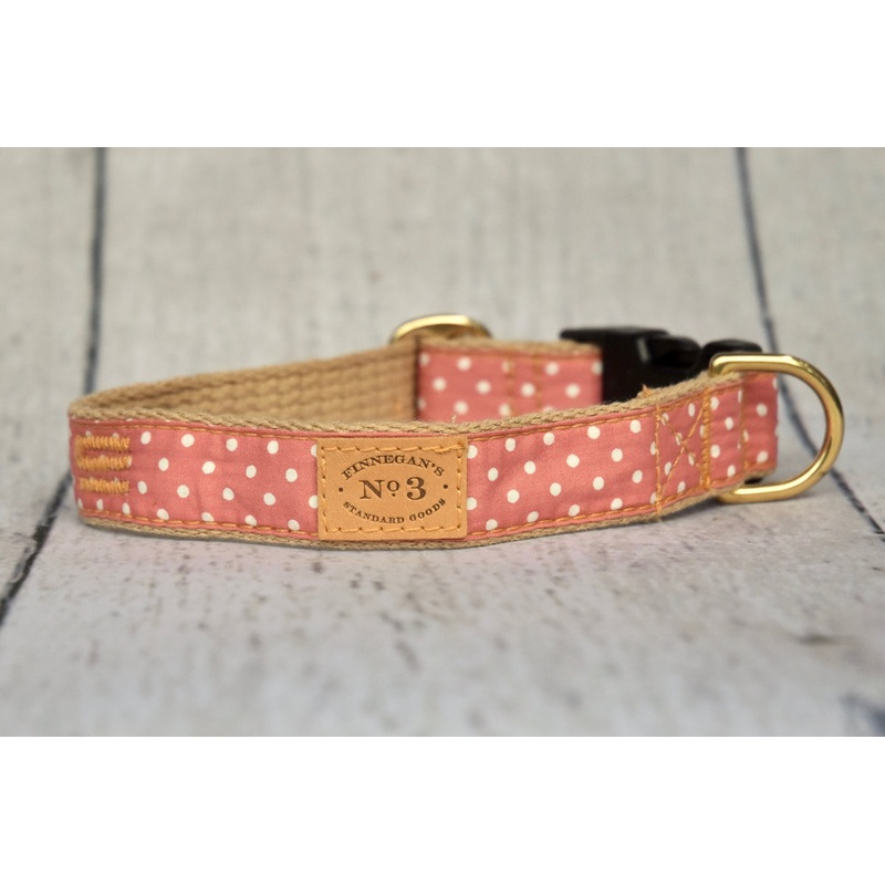 Finnegan's Standard Goods Blush Pin Dot Collar