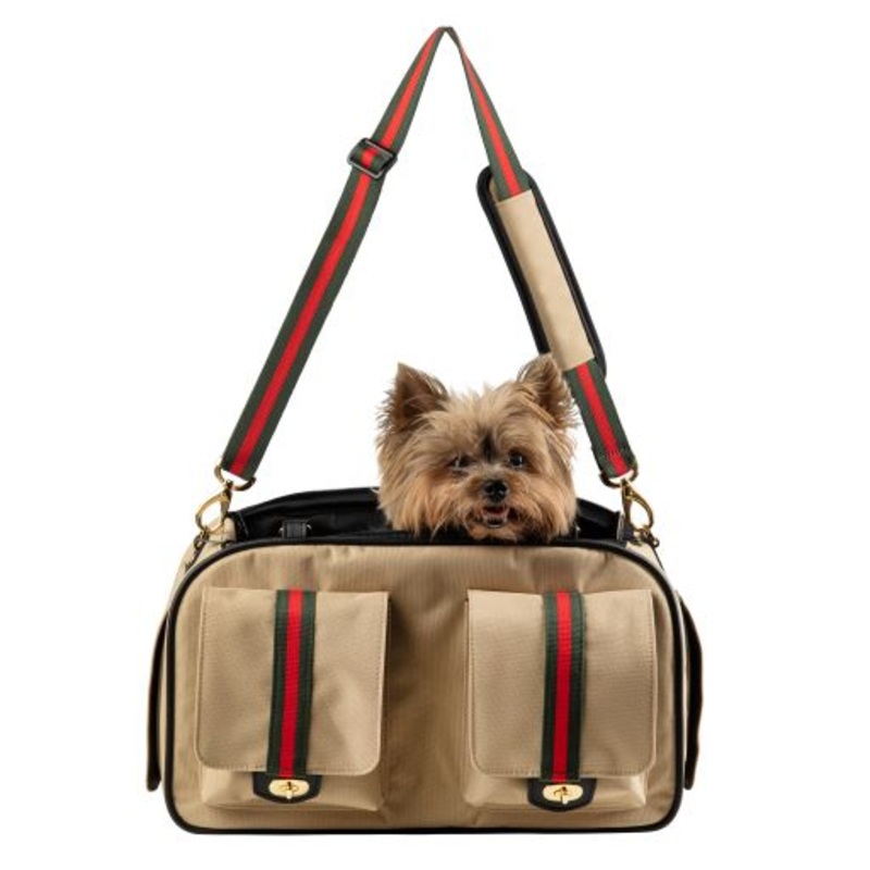 Petote Marlee 2 Bag - Khaki with Stripe