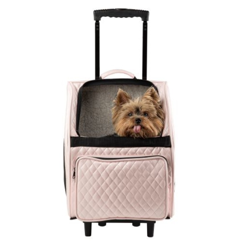 Petote Traveler Bag: Rio Couture Collection - Pink Quilted