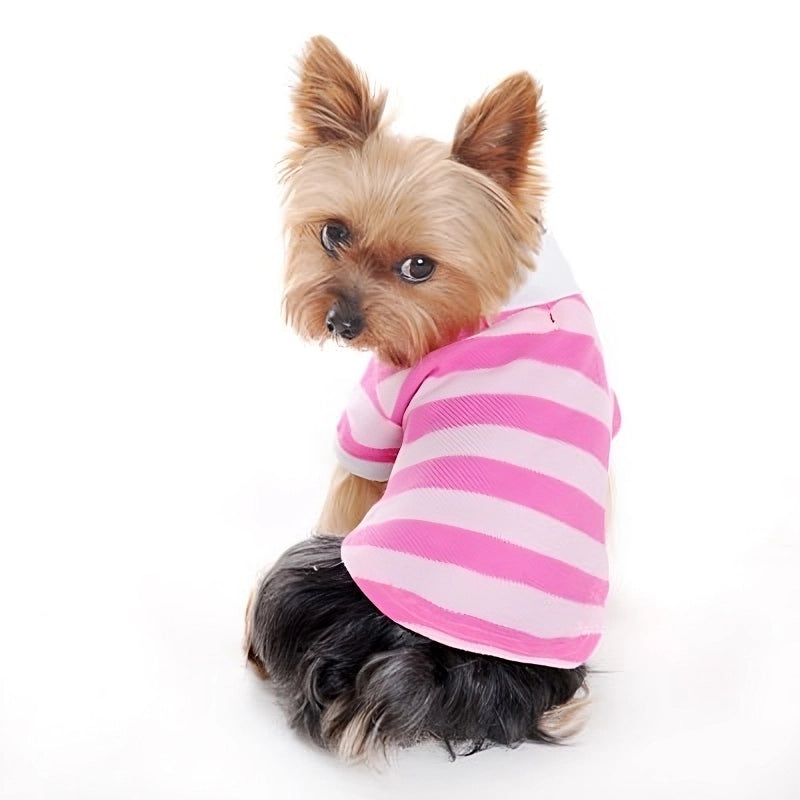 Pink/Light Pink Stripe Polo Shirt