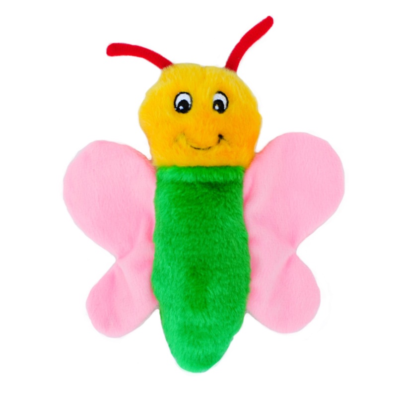 ZippyPaws Crinkle Squeaker Toy Butterfly