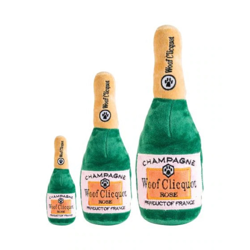 Haute Diggity Dog Woof Clicquot Rose Champagne Bottle