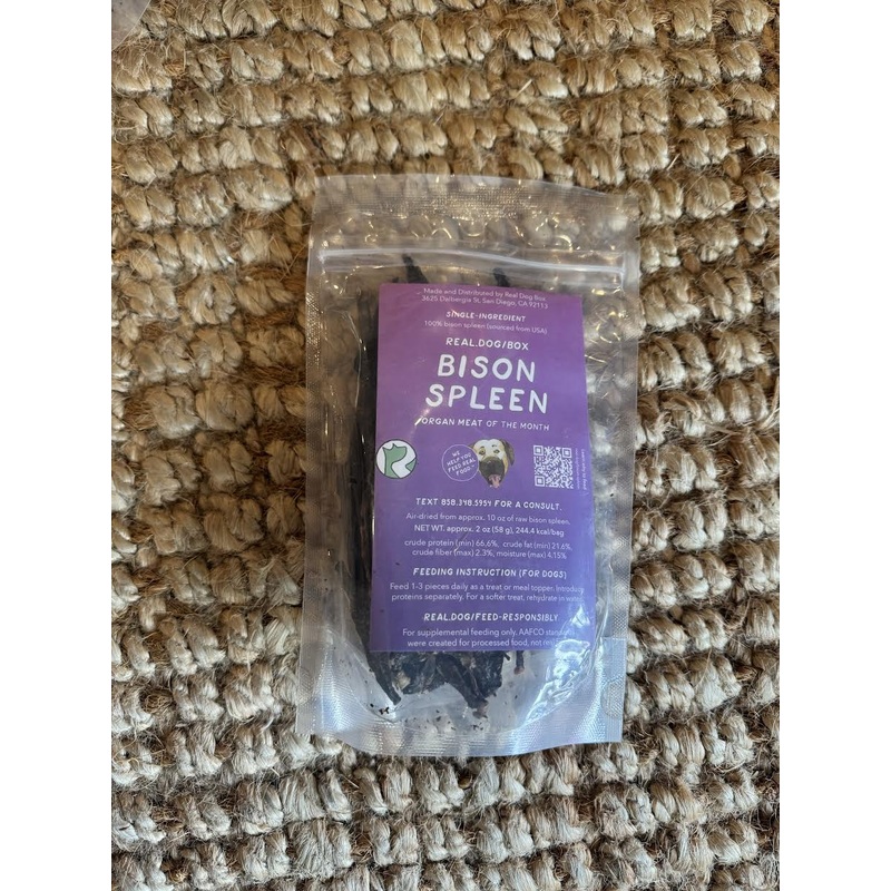 Real Dog Box- Bison Spleen