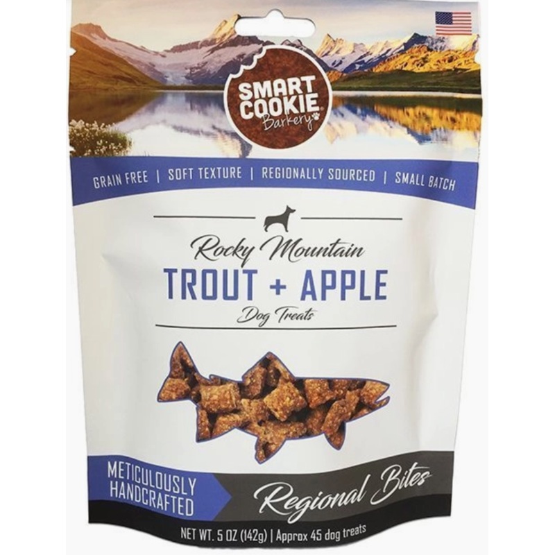 Smart Cookie Trout and Apple Dog Treat - 5oz