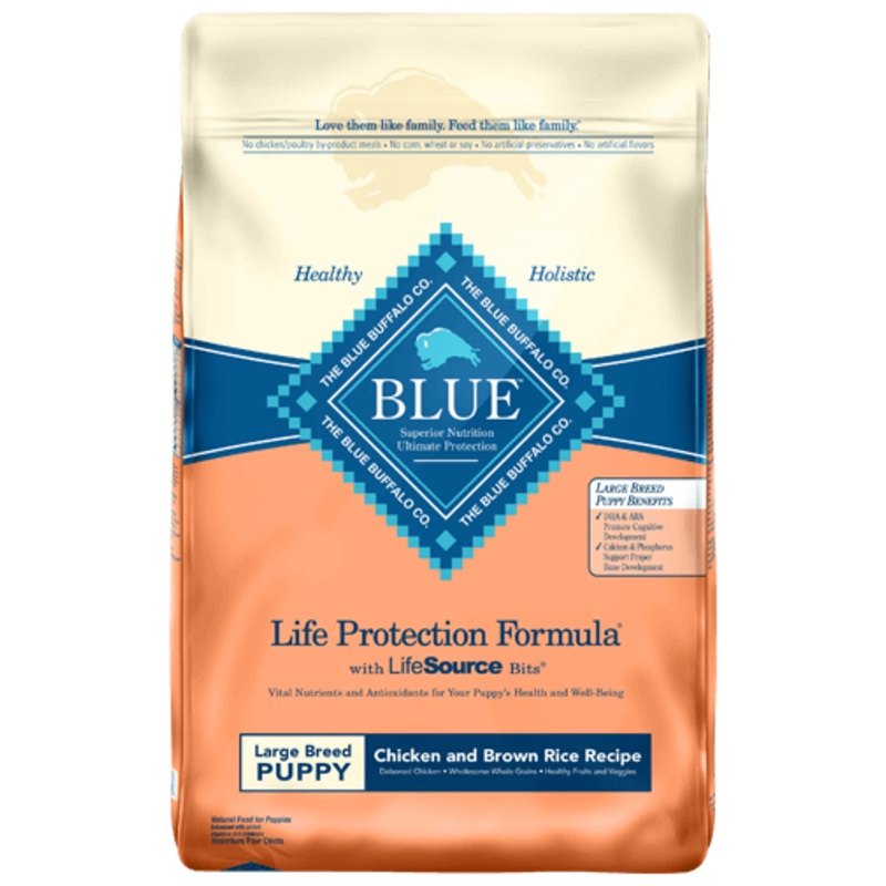 Blue Buffalo LP Large Breed Puppy 26lb (Peach Bag)
