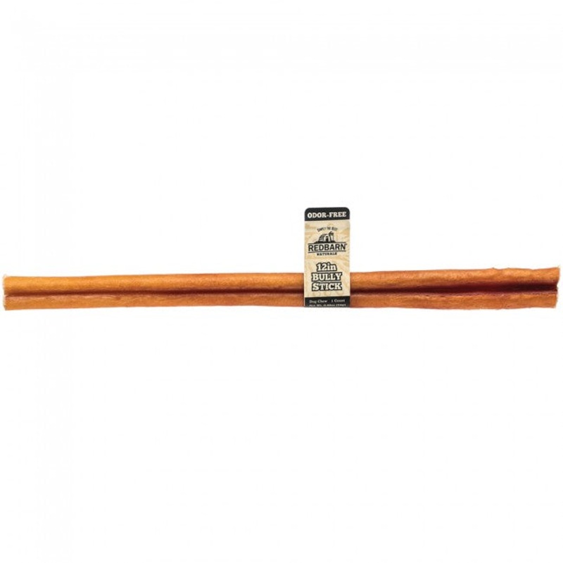 BULLY STICK ODORLESS 12" RED BARN