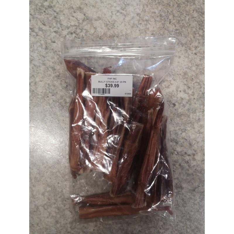 BULLY STICKS 4-6" 20 PK