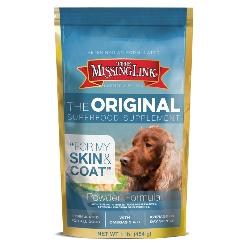 MISSING LINK - DOG 1LB SKIN & COAT SUPPLEMENT