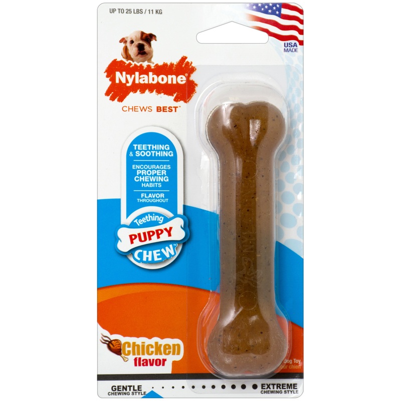 Nylabone Puppy Teething Bone Chicken