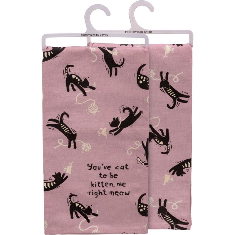 DISH TOWEL- CAT TO BE KITTEN ME