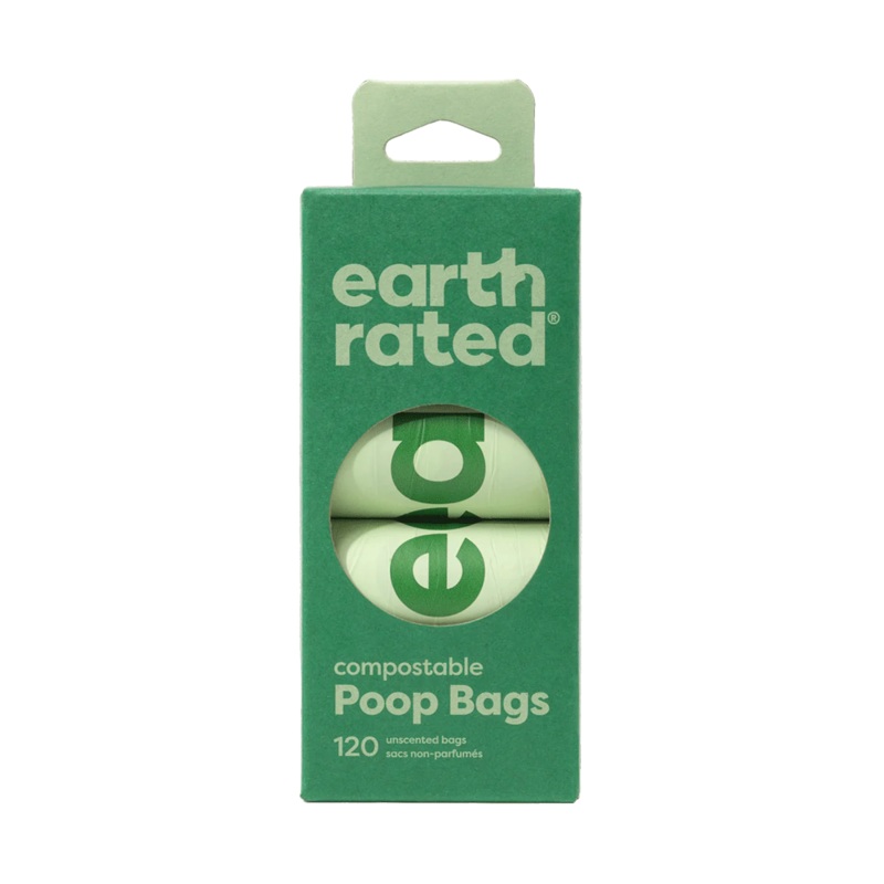 EARTH RATED- COMPOSTABLE POOPBAGS handle 120's