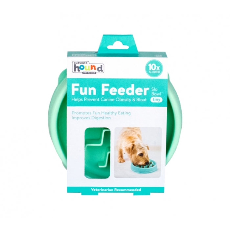 Slo-Feeder Dish Tiny - Mint 3/4 Cup