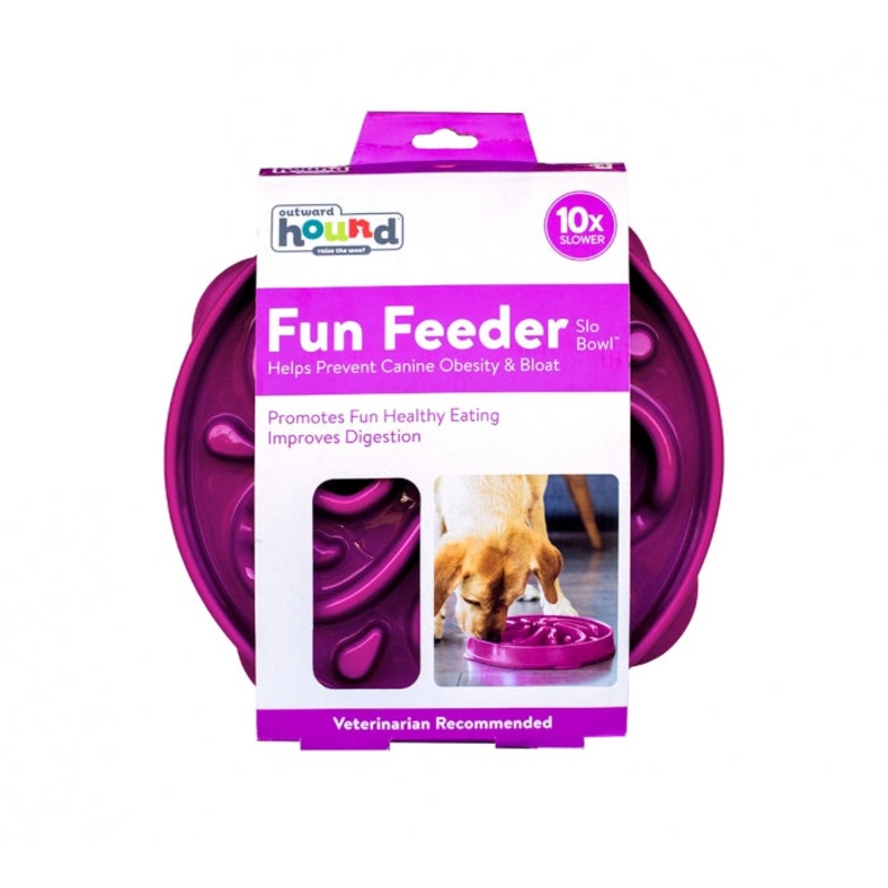 Slow Feeder Dish Purple Medium