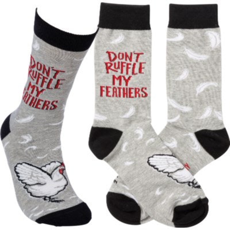 SOCKS- Dont ruffle my Feathers