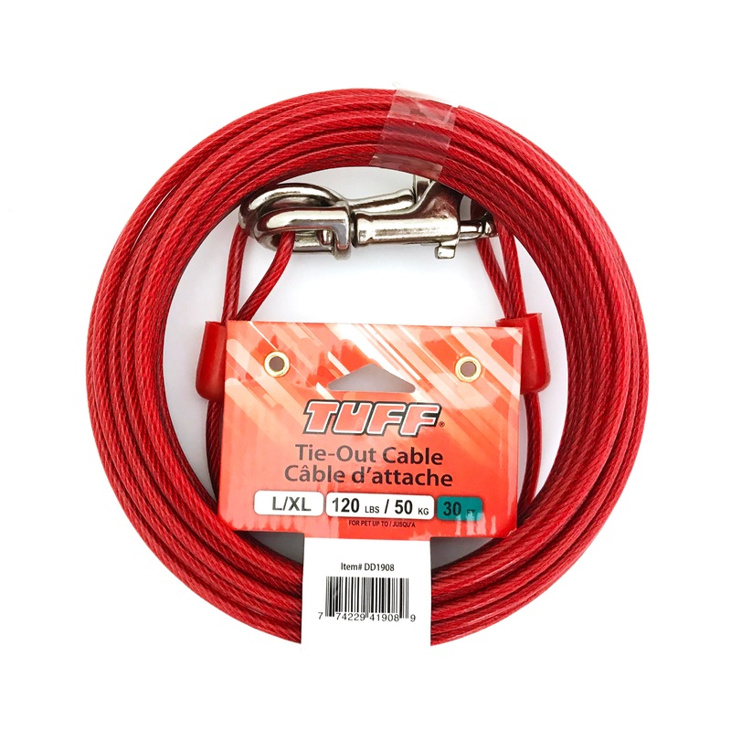 Tie Out Cable 30' Large/Extra Large Dog