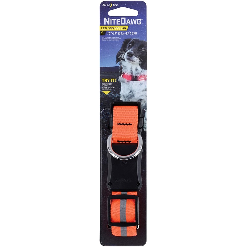 Nite Ize Flashing Collar - Orange Small