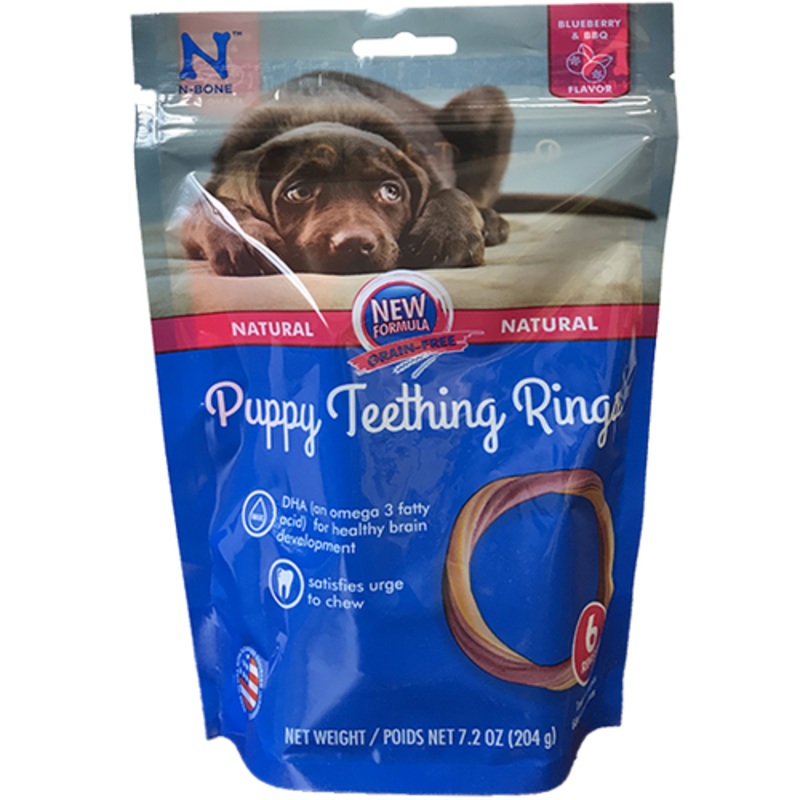 N-Bone Puppy Teething Ring 6pk Pumpkin