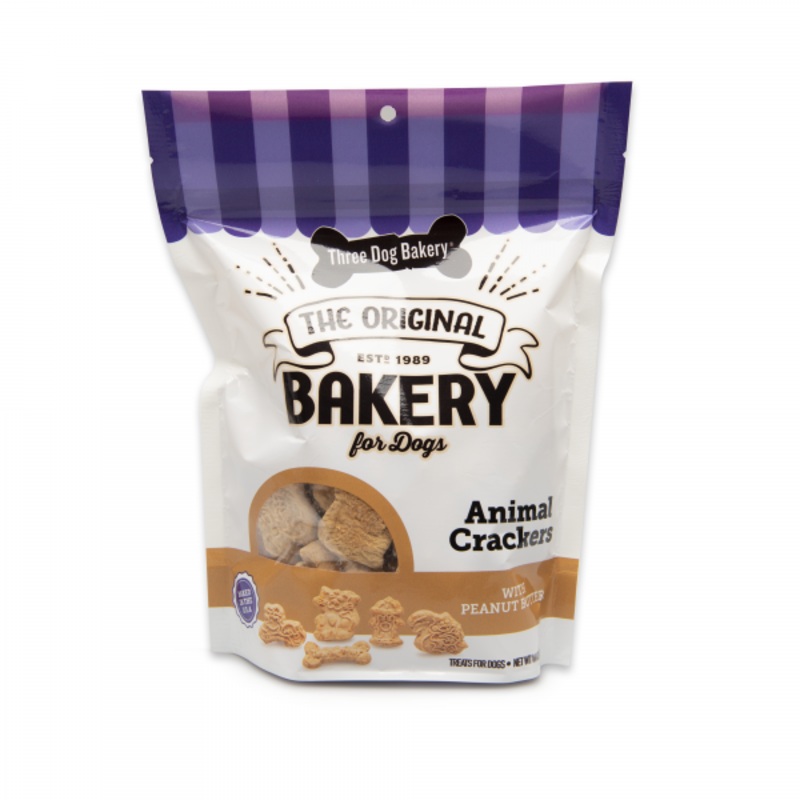 Three Dog Bakery Lick'n Crunch Cookies Animal Crackers