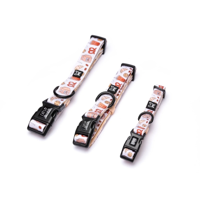 Catso & Co Pet Collar Coffee & Bark-ery