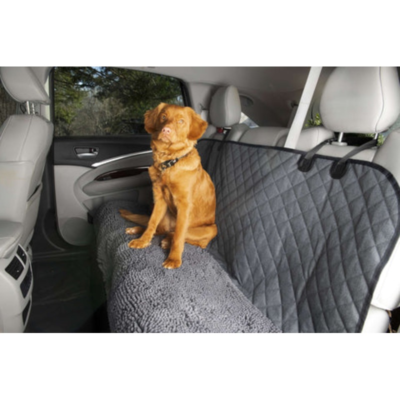 Dirty Dog Car Seat Cover & Hammock Grey