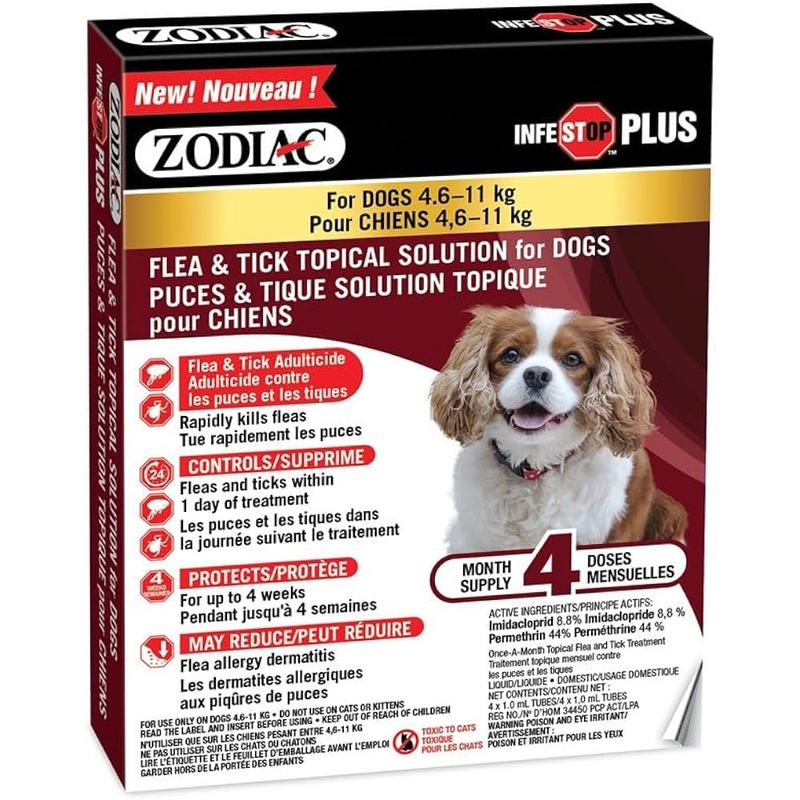 Zodiac Infestop 4.6-11kg Dog.